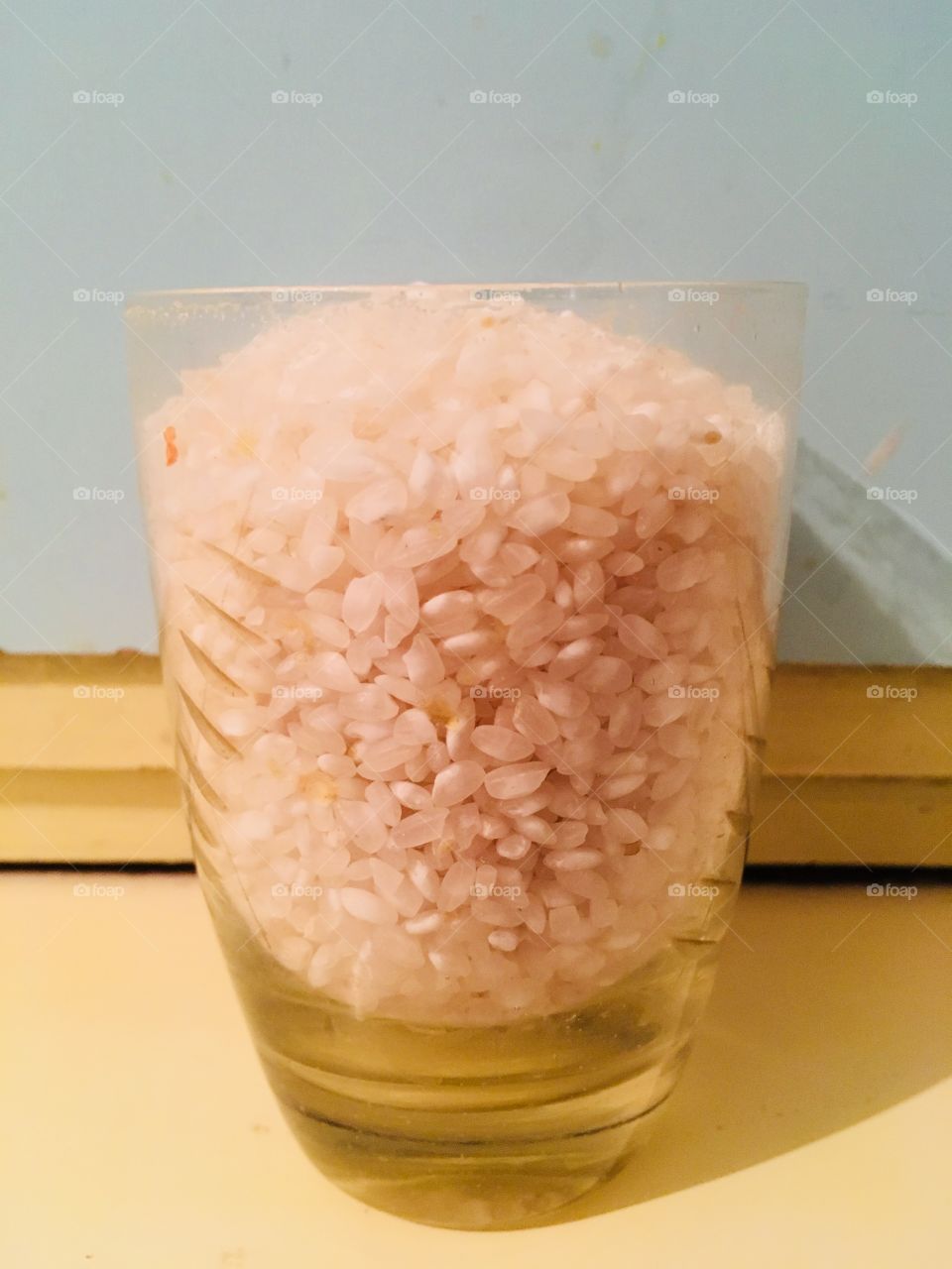 Glass of rice