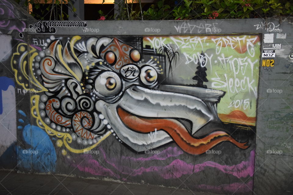 Balinese graffiti