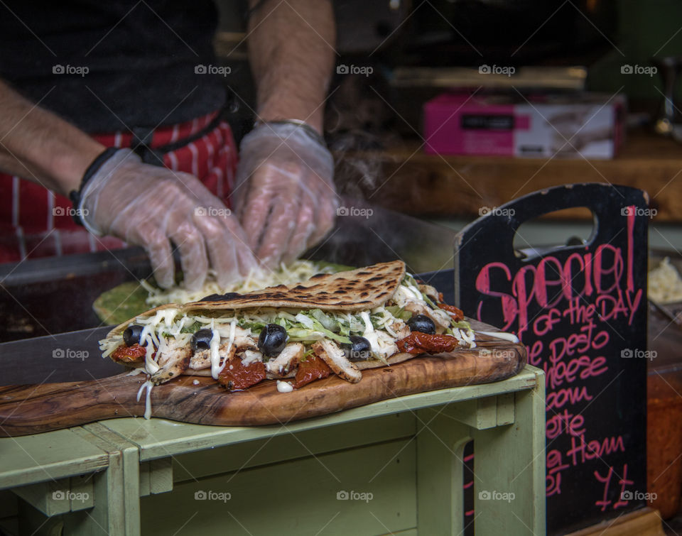 Italian stuffed flatbread 