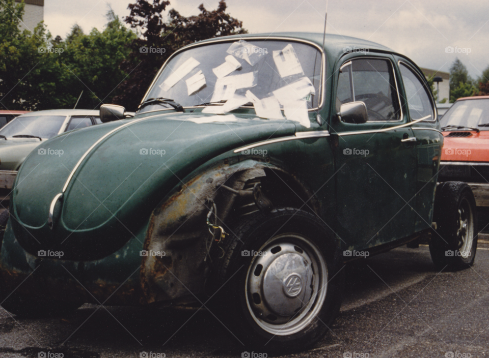 car vw wreck parkingticket by MagnusPm