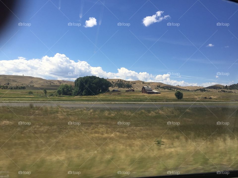 Landscape, No Person, Grassland, Mountain, Travel