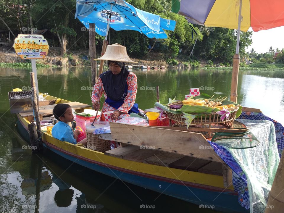Floating market . Hat Yai
