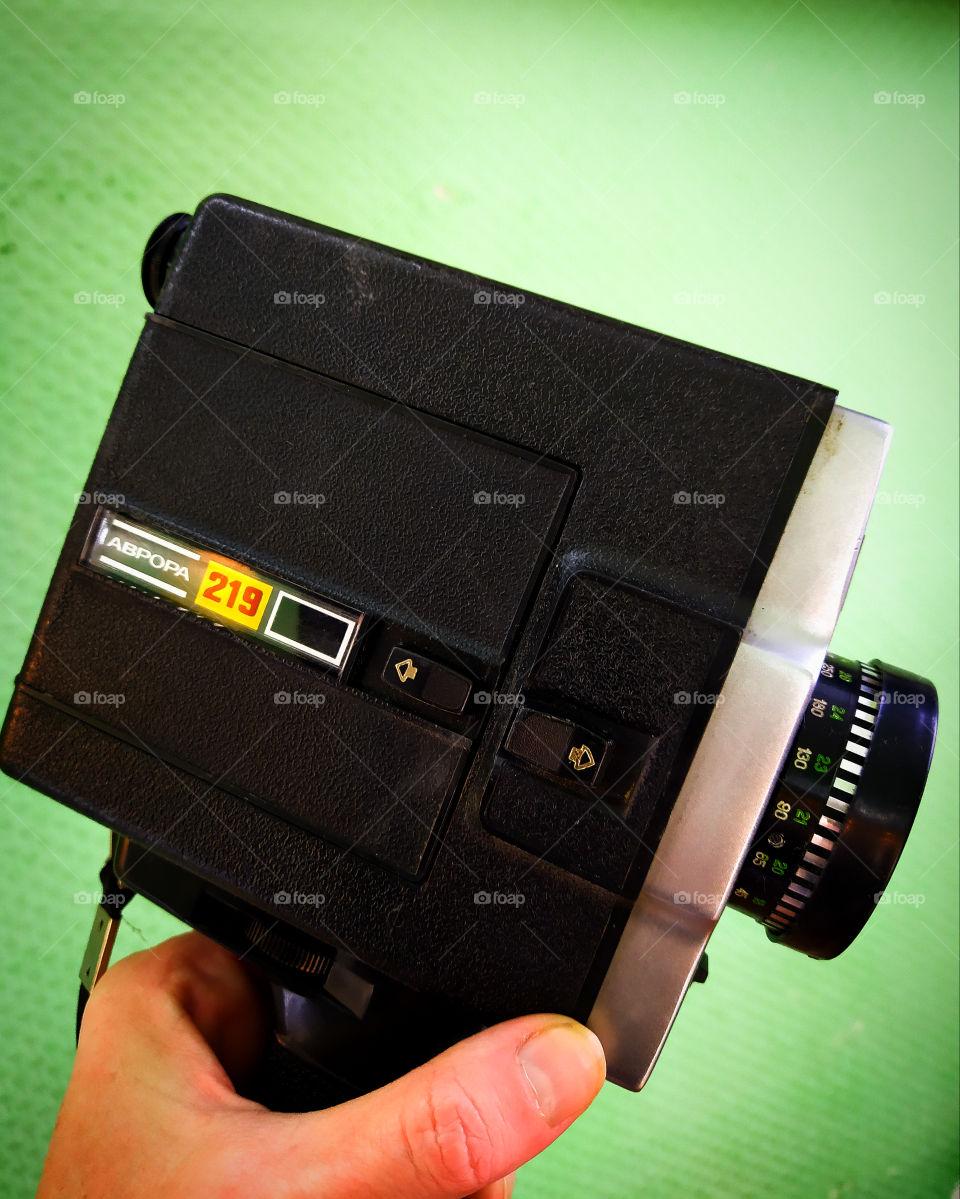 Camcorder from the 70s.  Made in USSR