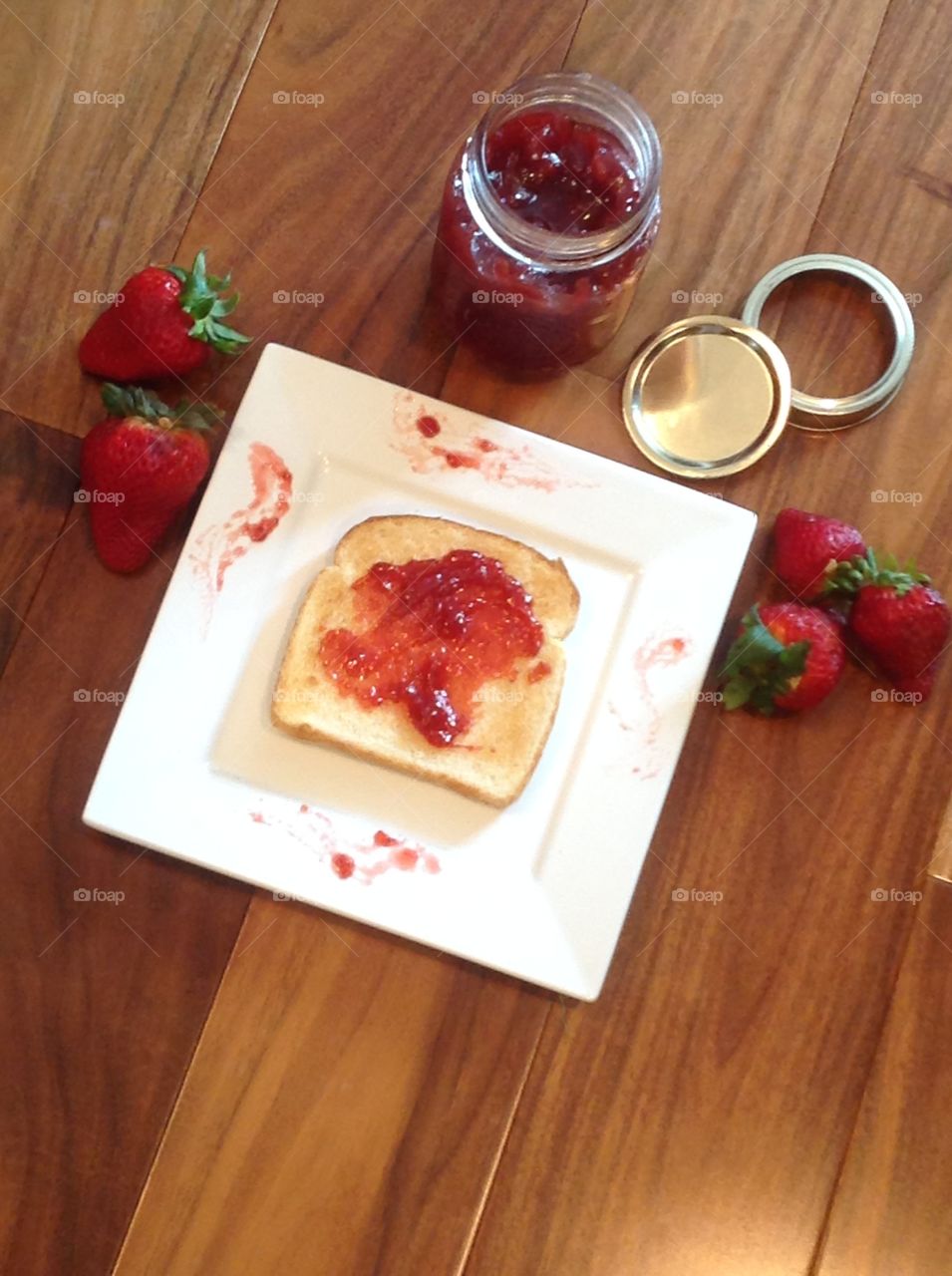 Homemade strawberry jam