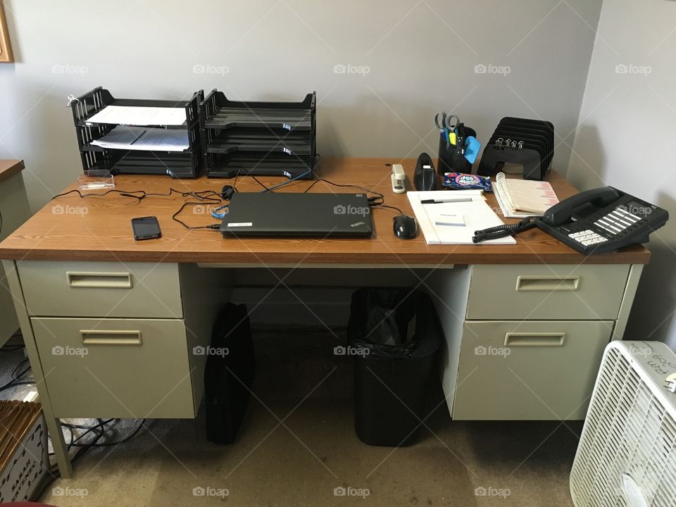 New employee desk 