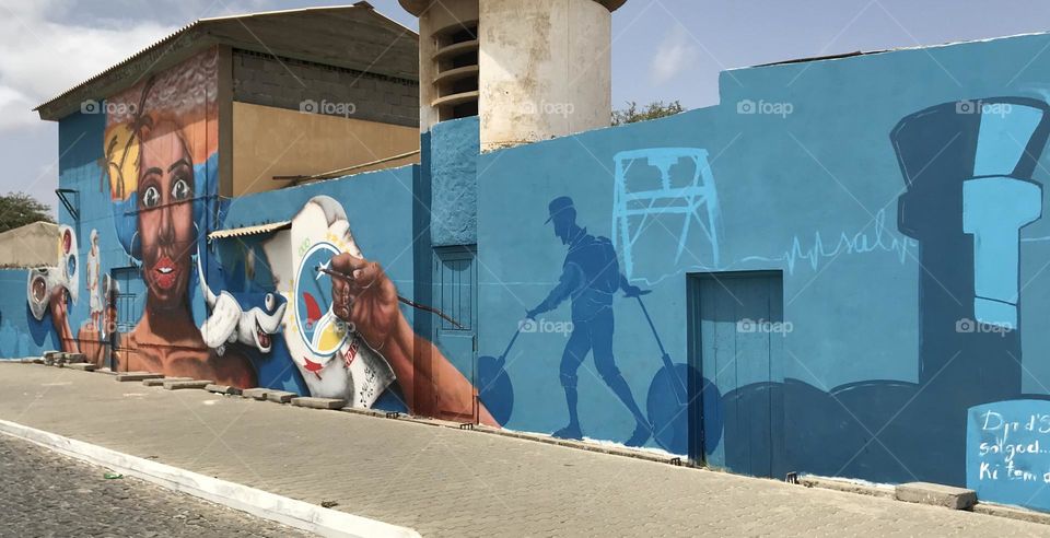 Ilha de Sal. Arte urbana. Cabo Verde 🇨🇻