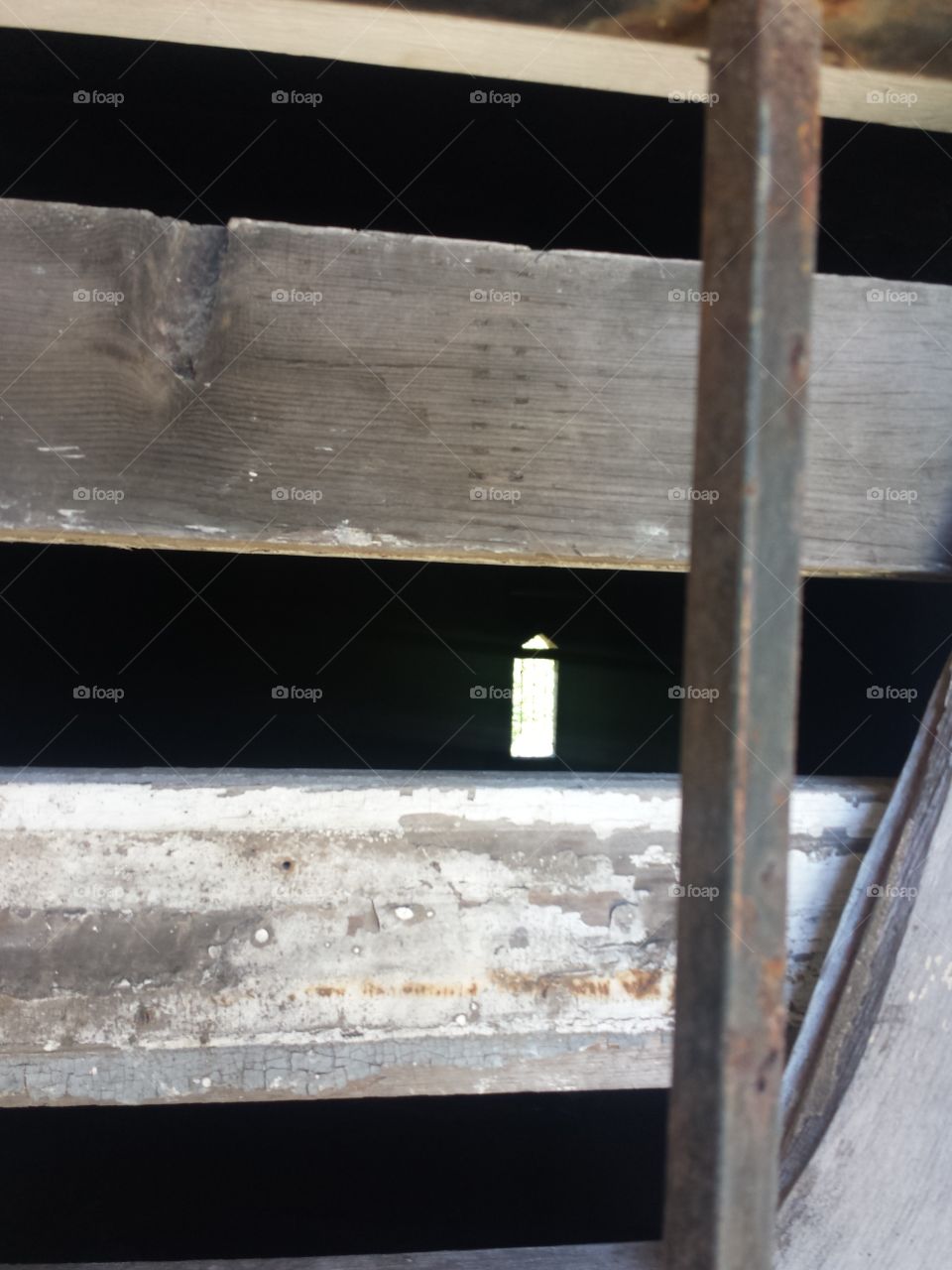 Miller Mausoleum window for ghosts