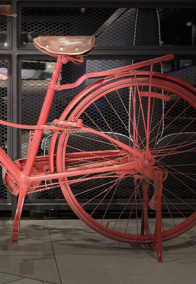 Red bicycle