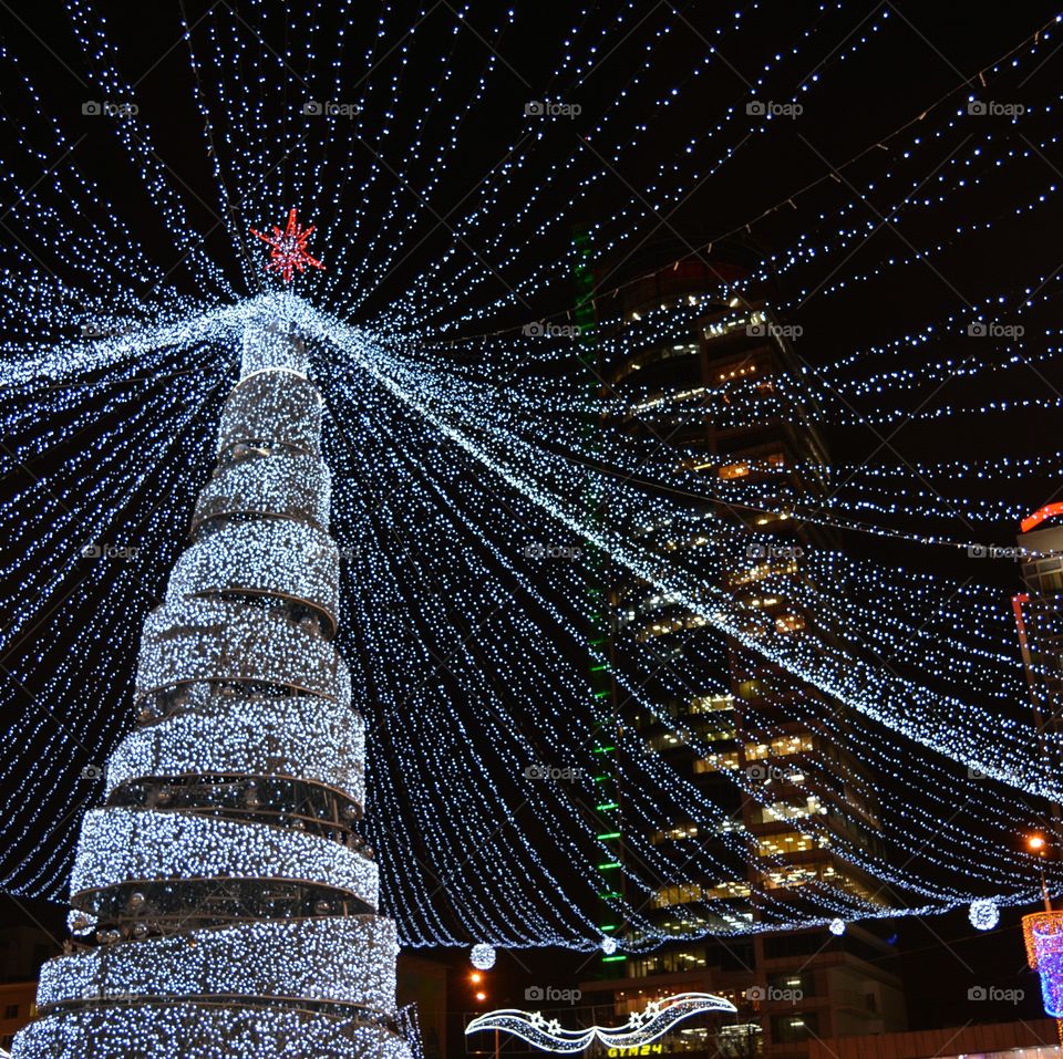 Christmas and New year tree