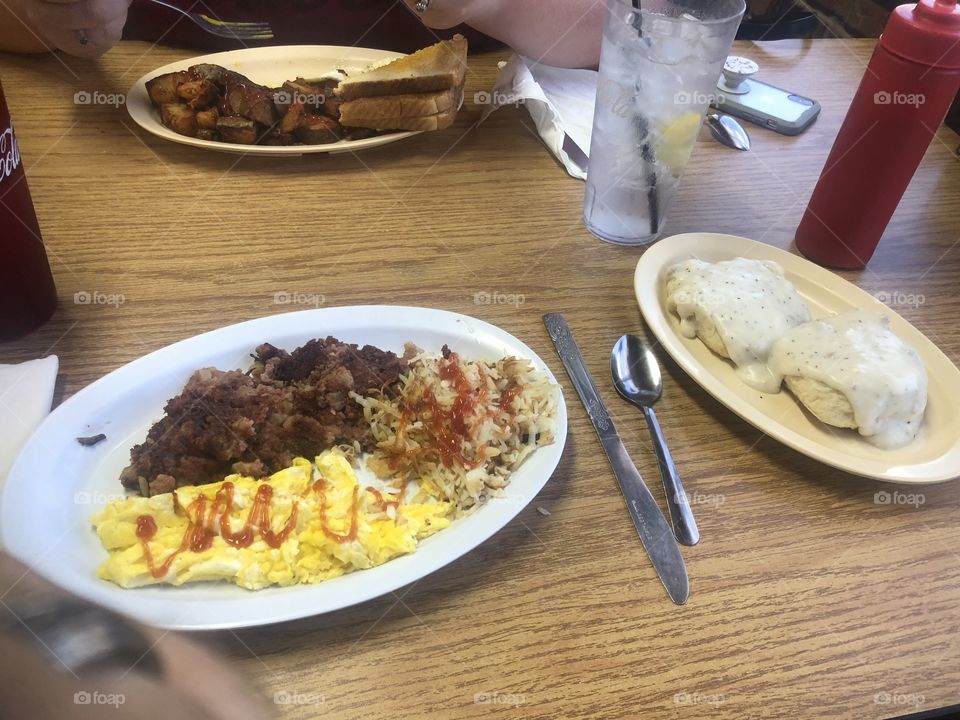 Breakfast at Aunt Bea’s Restaurant in Greeneville, TN. 