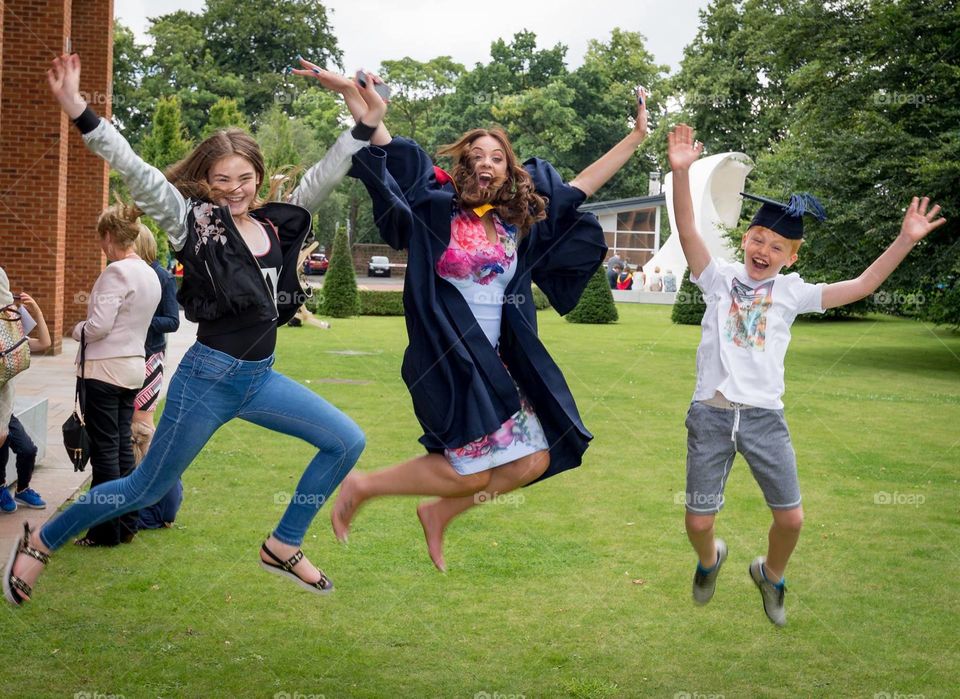 Jumping for Joy after my graduation ceremony ❤️