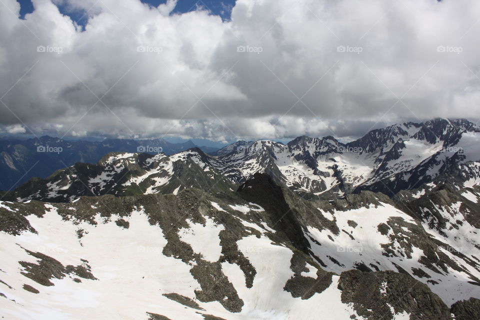 Winter mountain landscapes