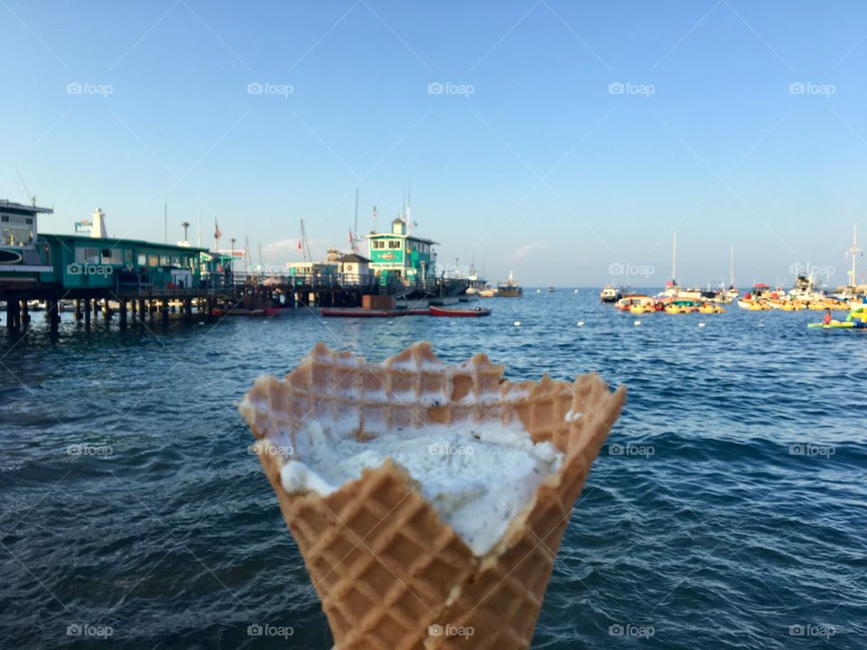 Ice cream at the pier