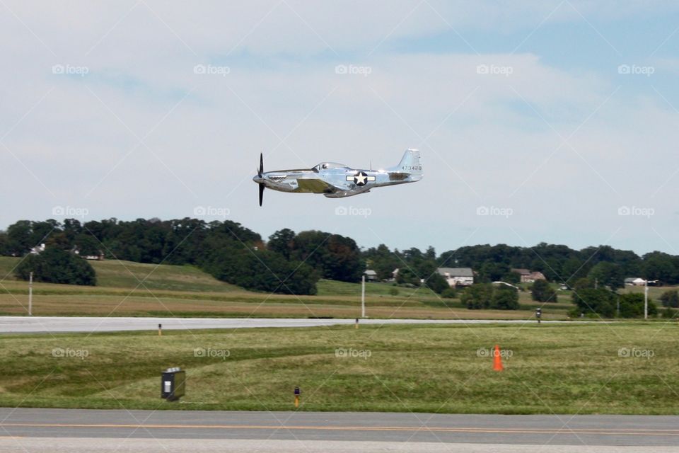 P-51 low fly by! 