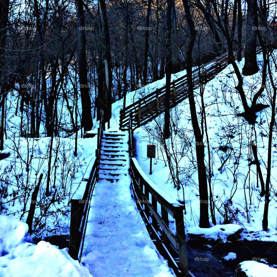 Staircase in the bluffs !