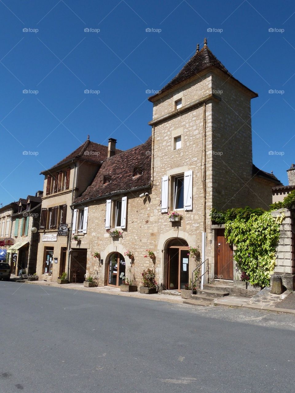 French town square