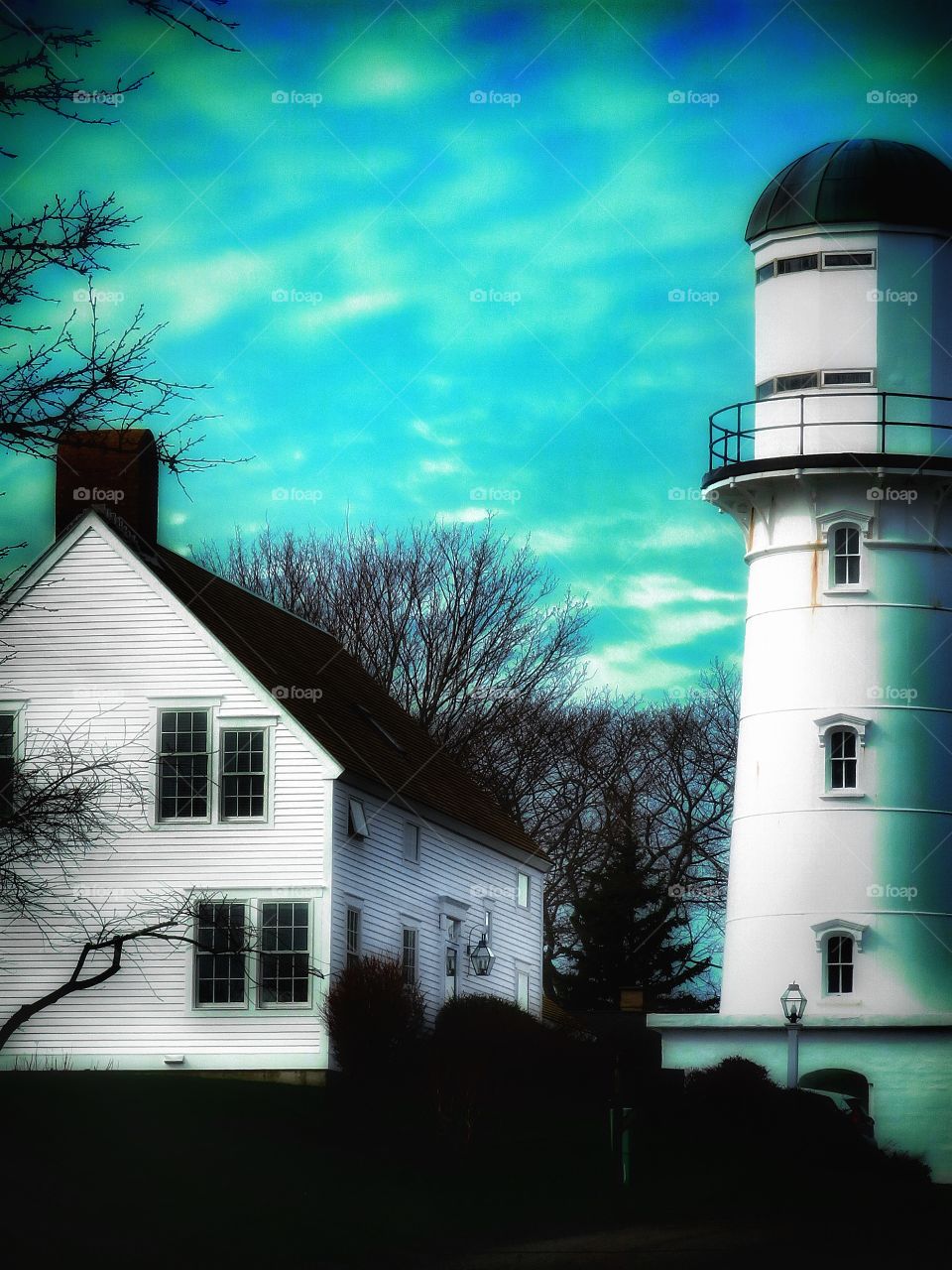 Lighthouse Cape Elizabeth Maine Two Lights