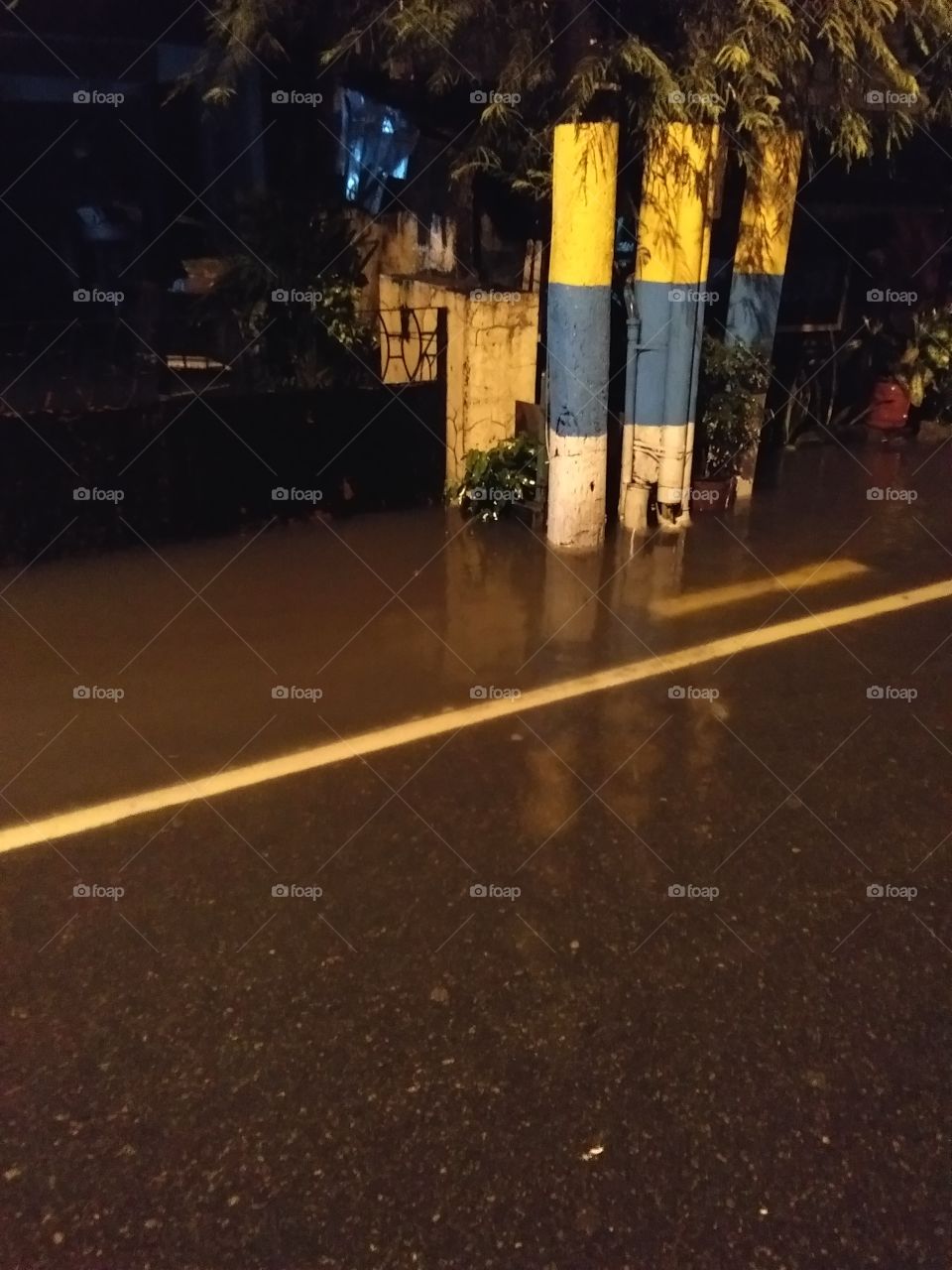 mandaluyong city because of strong rain