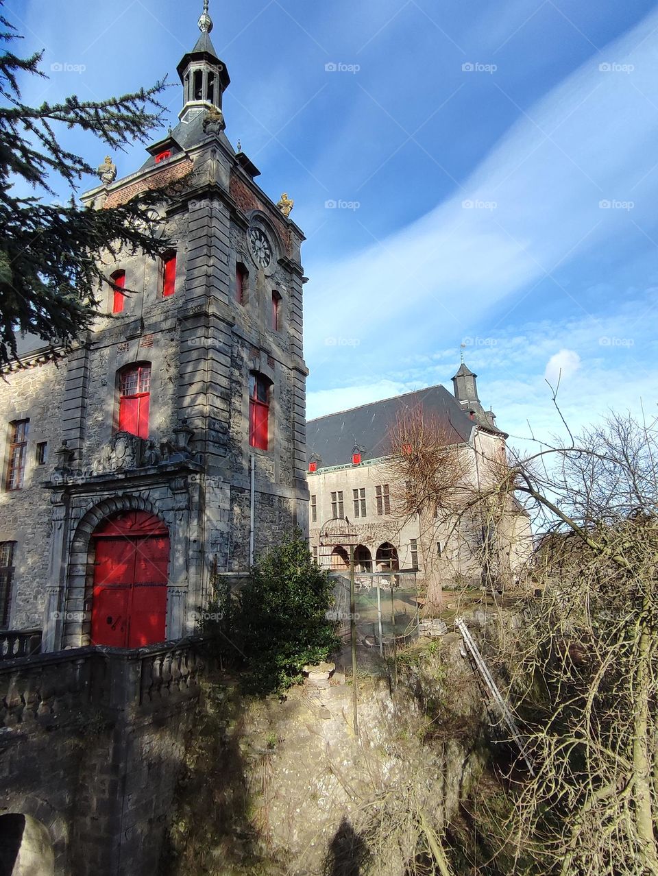 Visit of the Château fort d'Ecaussines, castle of Havré, Hainaut