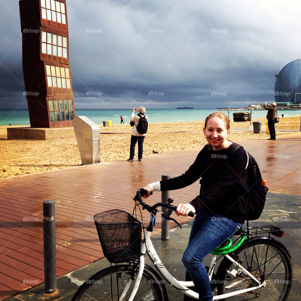 Biking in Barca