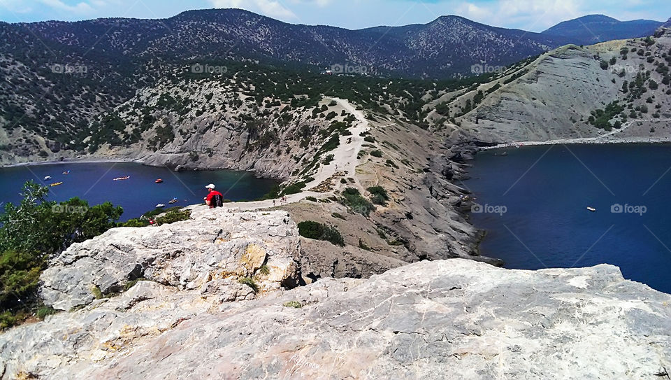 Summer vacation to picturesque mountains 