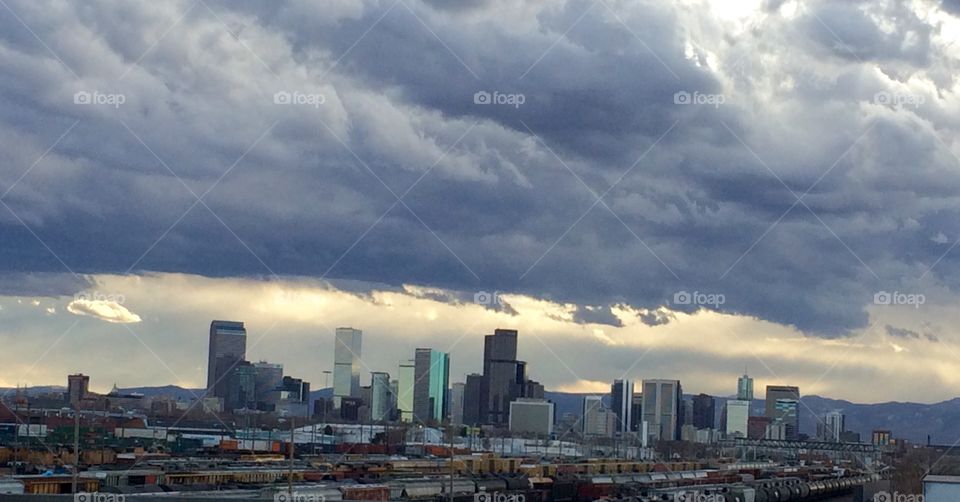 View of cityscape in Denver, Colorado, Usa