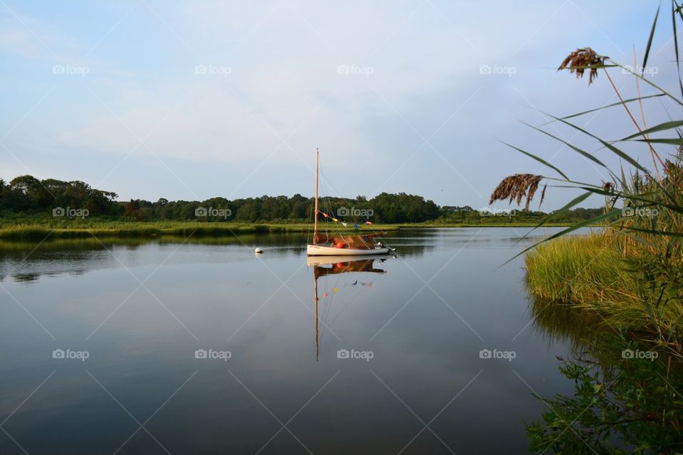 sailboat still springs long island by tfmiller