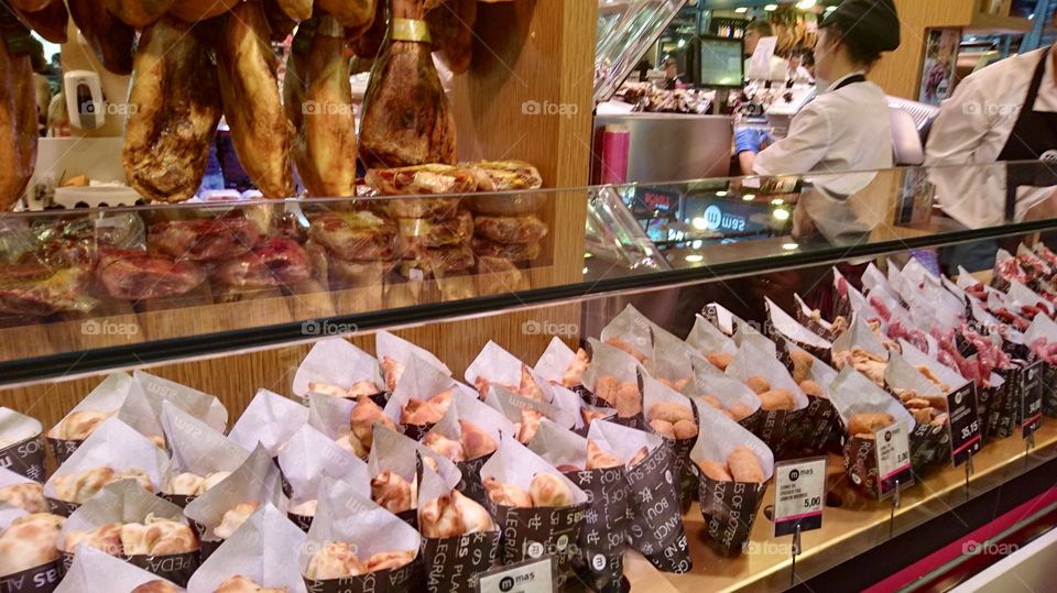Food market in Barcelona 