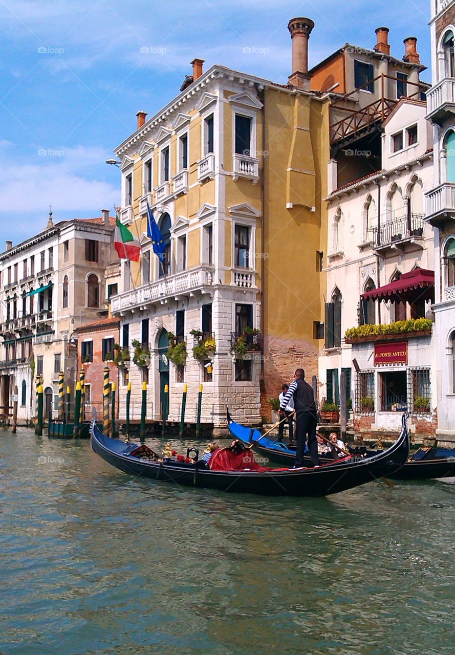 Building at Grand Canal, Venice, Veneto Region, Italy
