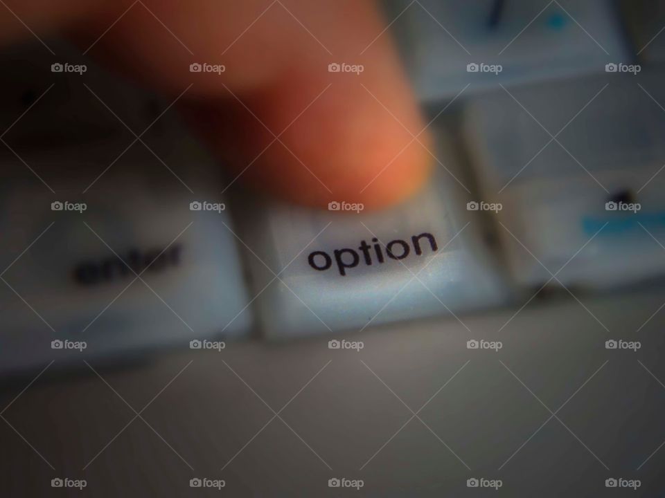 Computer. Option key 