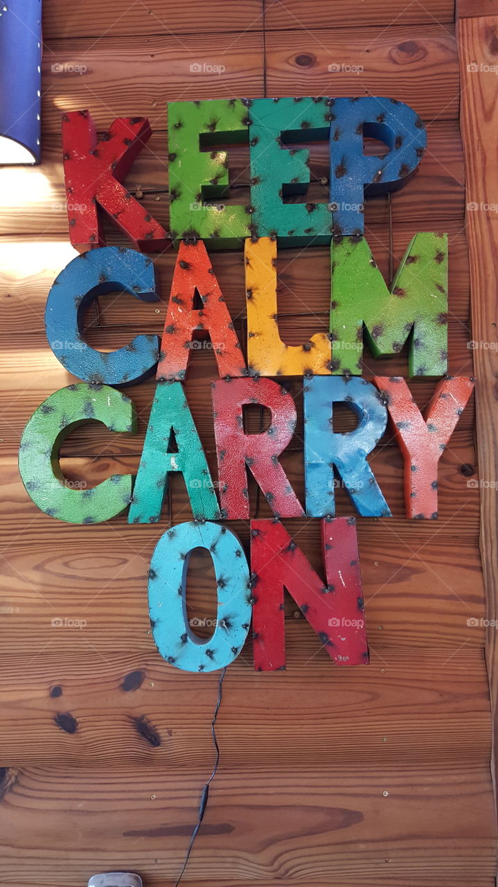 Keep calm carry on art