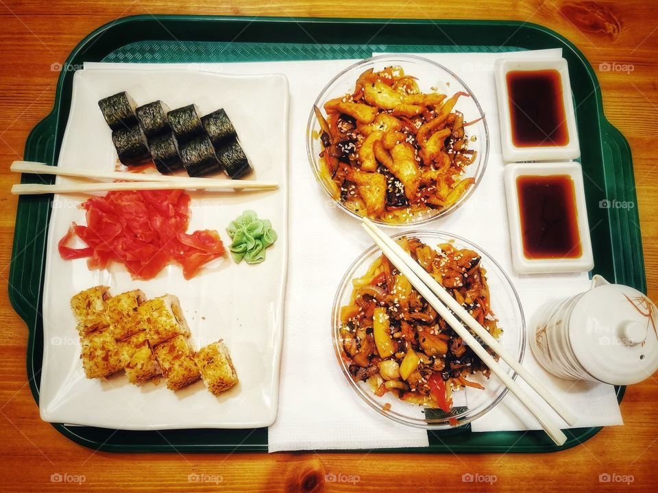 Food served eco healthy juicy fruits berry view bio fresh yummy sushi