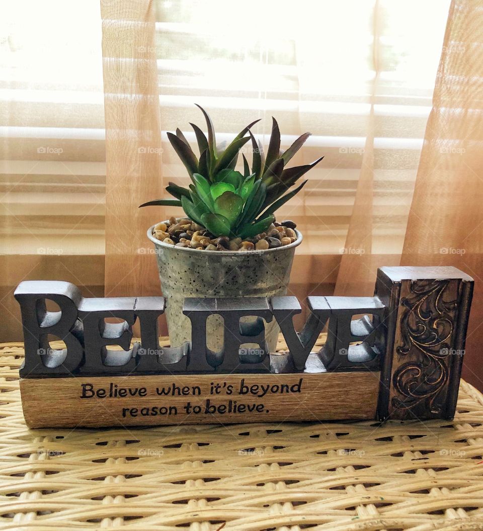 Inspirational words decoration 