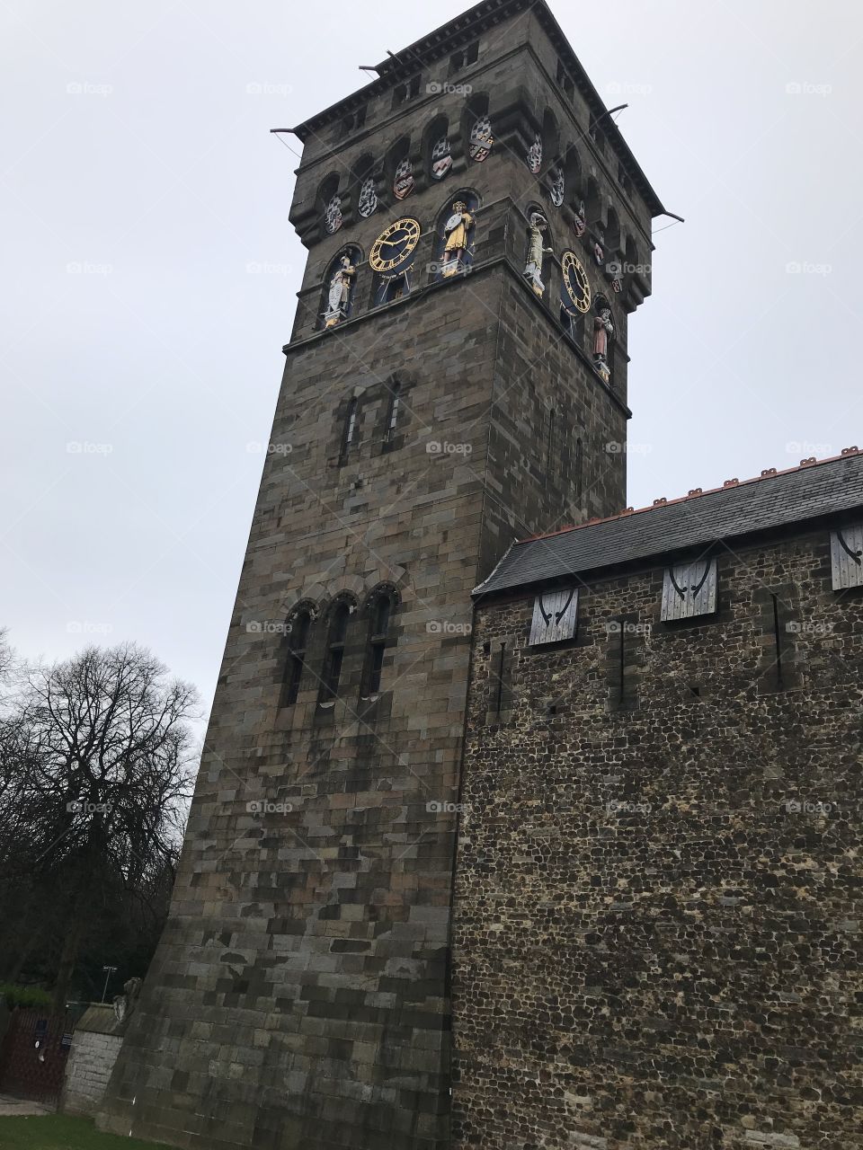 Loving this impressive Cardiff Castle Clock, it clinched it for me.