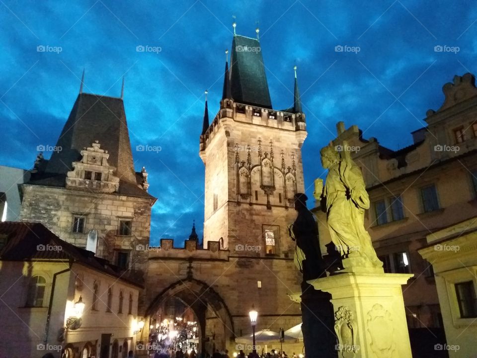 ночная Прага