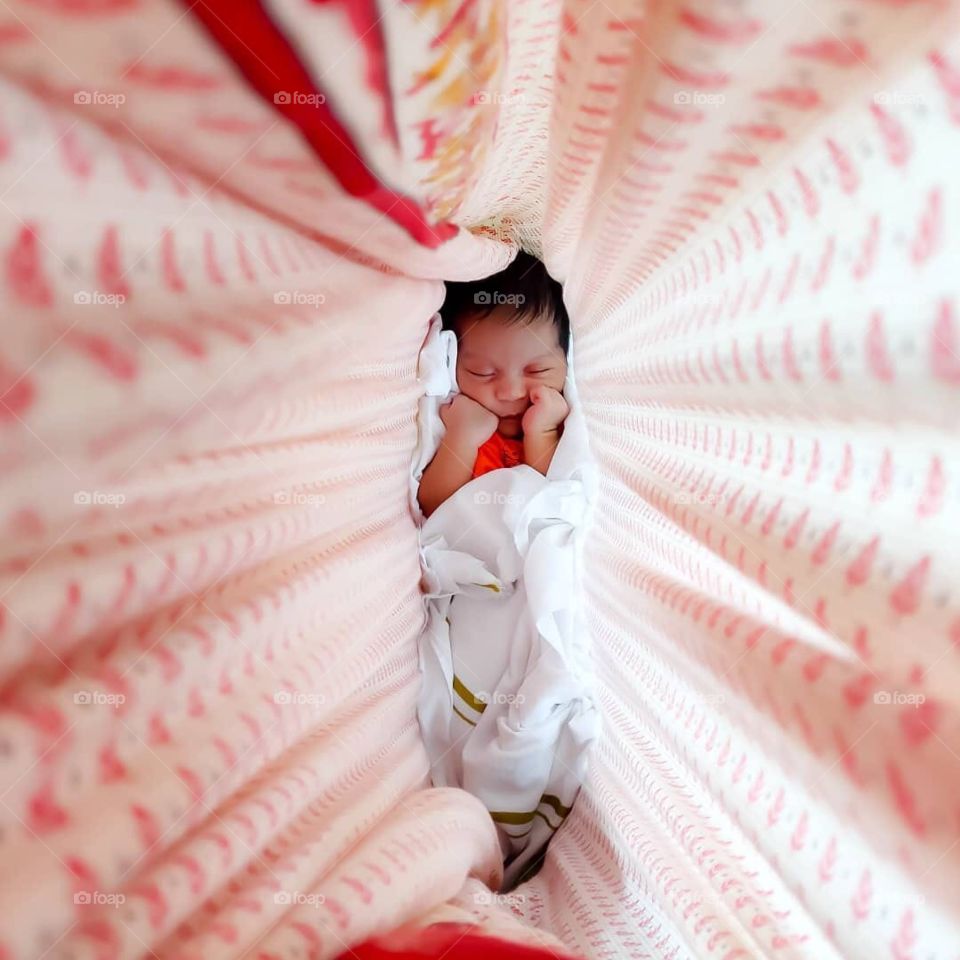 Sleeping princess with full of hope and dreams