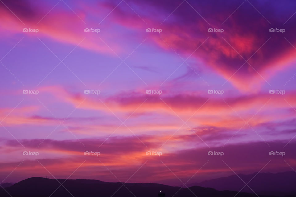 Sunset in Southern Nevada. 