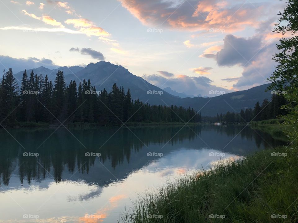 Calm water Banff, AB