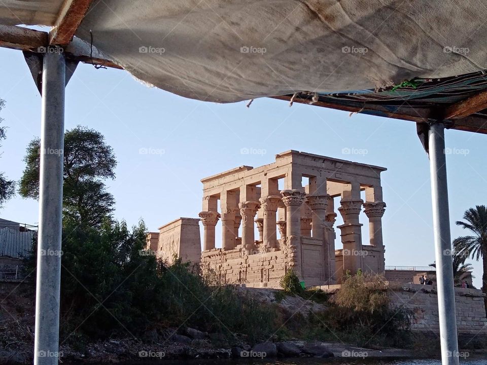 Window to Aswan's temple