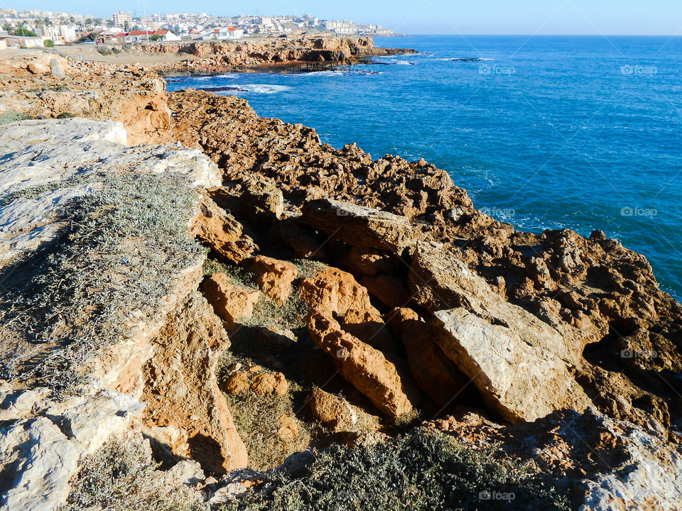 Cliffs near Torrevieja, Spain,