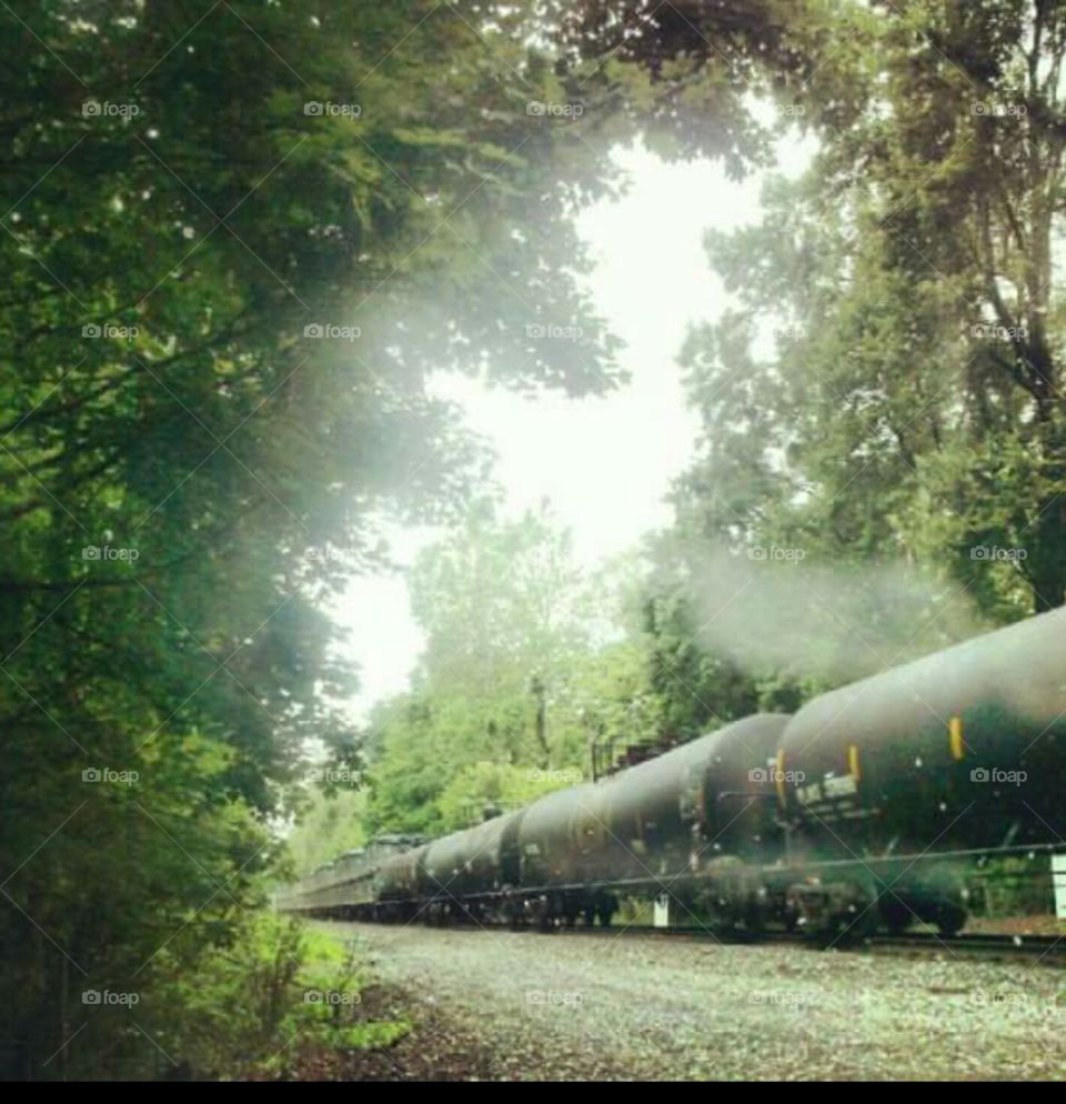 This train passes by my grandpa's house multiple times everyday.  He passed away this year and everytime I see this train or hear it, I know that he is saying hello.