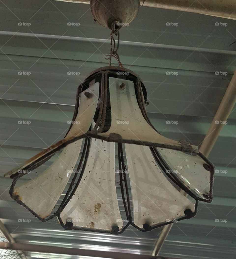 old light fitting