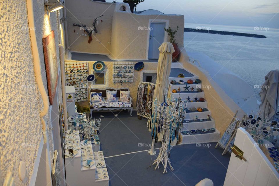 Santorini Greece souvenir shop