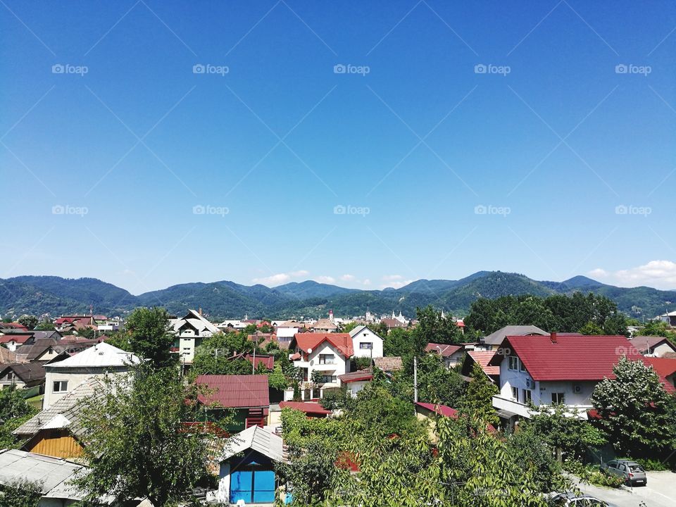 mountains surrounding the city of Baia Mare, Romania