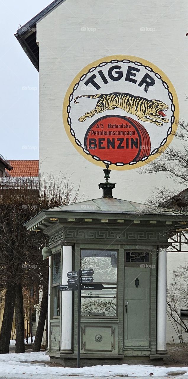 Advert in Folkmuseum from Oslo