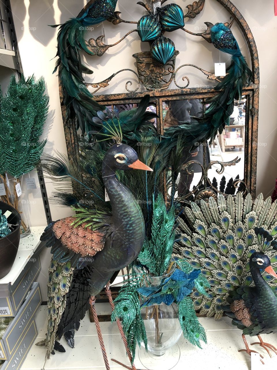 Christmas peacocks 