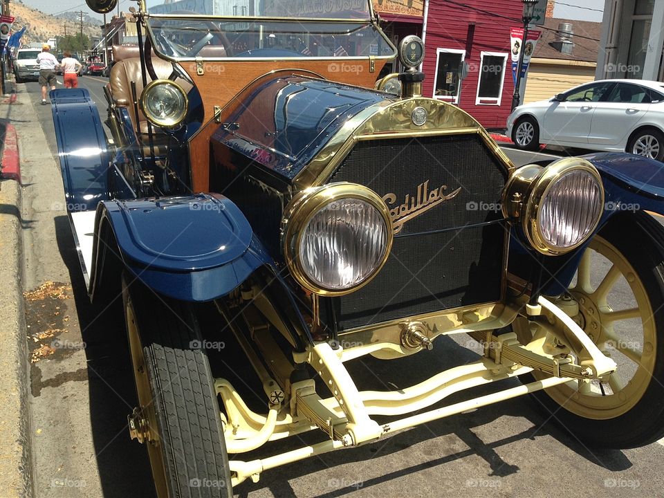 Antique Cadillac Car. Antique cardiac in Virginia city Nevada 