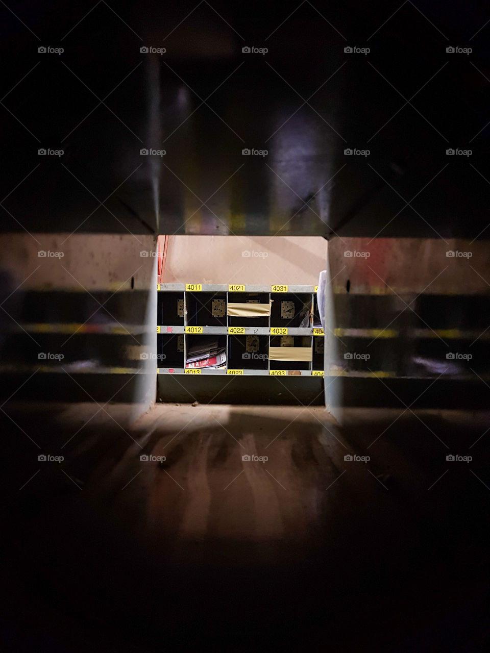 view into you postal box