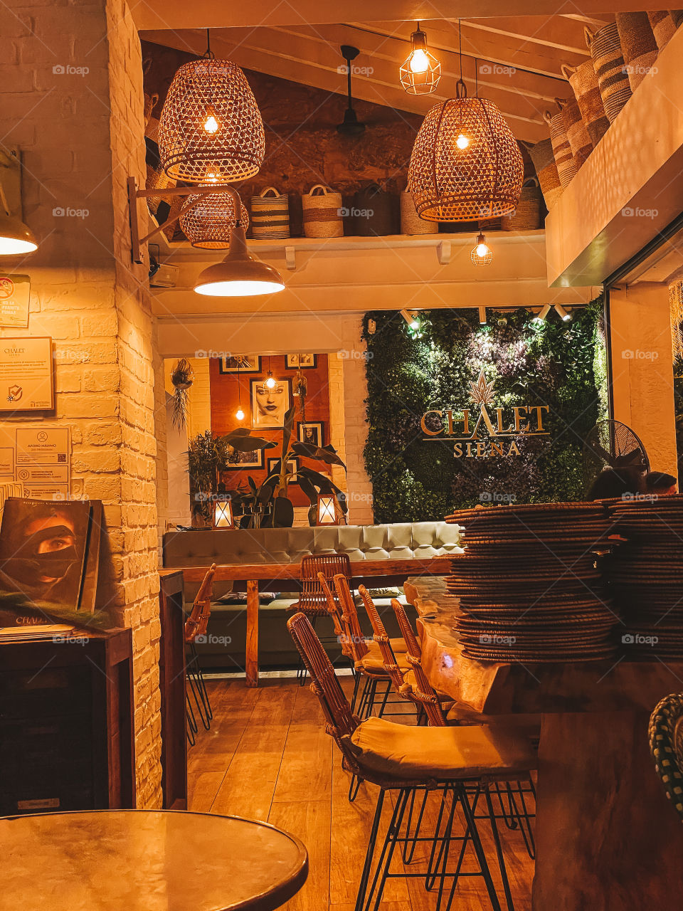 Interior design for a restaurant