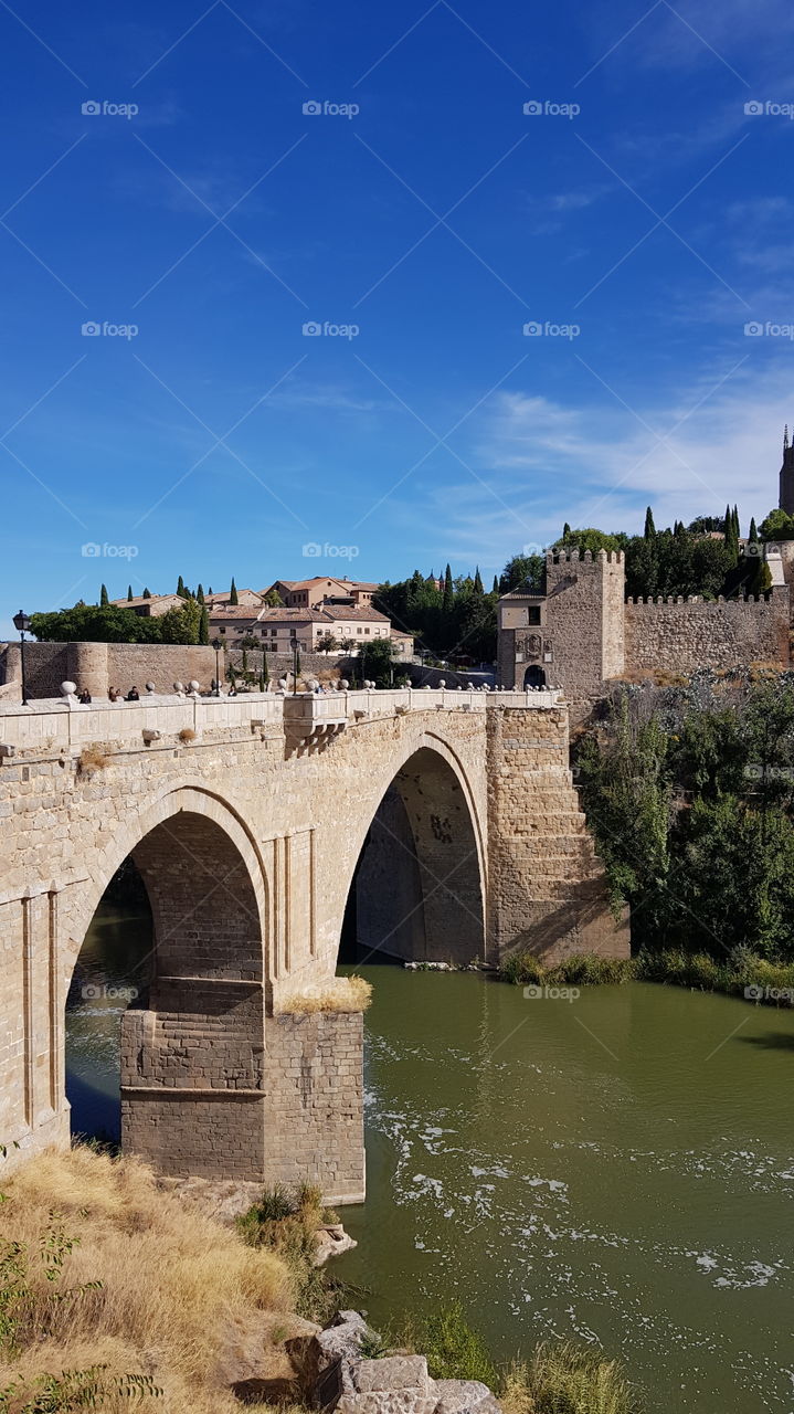 The view from Toledo bridge, Madrid
